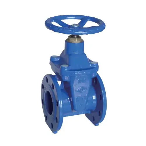 Din F4 flangiato valvola di gate NRS resiliente solo per lavori d'acqua